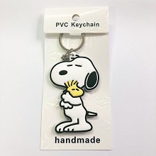 Snoopy anime two-sided key chain