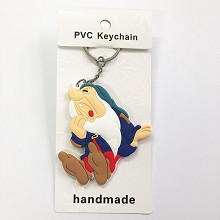 Snow White anime two-sided key chain