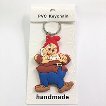 Snow White anime two-sided key chain