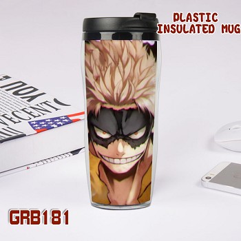 My Hero Academia anime plastic insulated mug cup