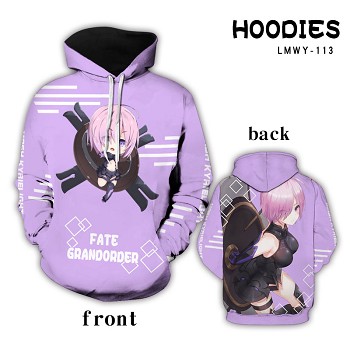 Fate grand order anime hoodie cloth