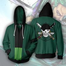 One Piece zoro printing hoodie sweater cloth