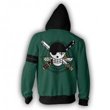 One Piece zoro printing hoodie sweater cloth