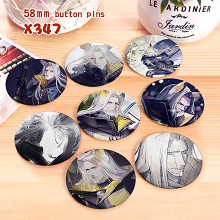 Arknights game brooches pins set(8pcs a set)