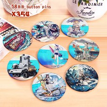 Arknights game brooches pins set(8pcs a set)