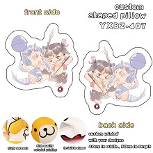 Ne Zha anime custom shaped pillow