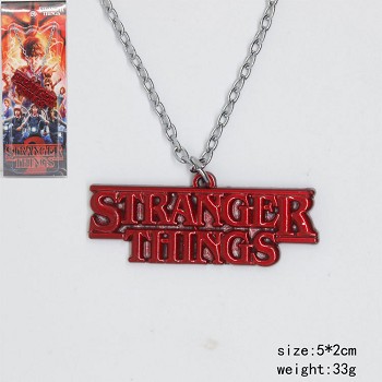 Stranger Things anime necklace