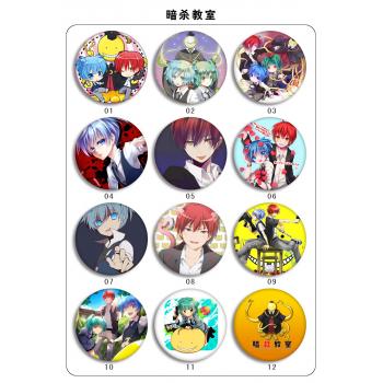Ansatsu Kyoushitsu anime brooches pins set(24pcs a set)