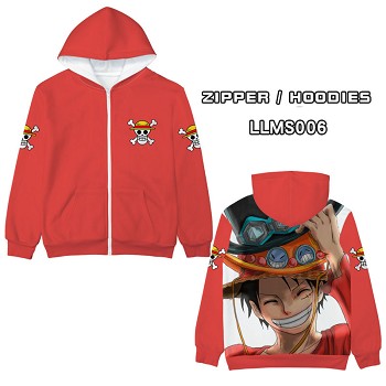 One Piece anime long sleeve hoodie sweater cloth