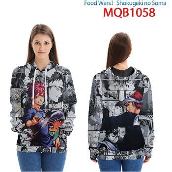 Food war anime long sleeve hoodie cloth