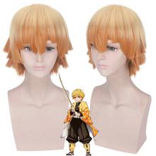 Demon Slayer Agatsuma Zenitsu cosplay wig