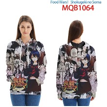 Food Wars anime long sleeve hoodie cloth