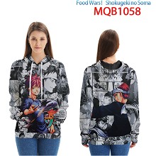 Food war anime long sleeve hoodie cloth