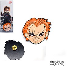 Child's Play Chucky anime brooch pin