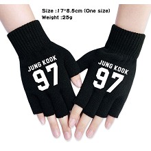 BTS star JUNG KOOK cotton gloves a pair