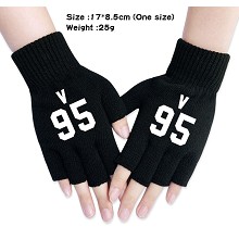 BTS star V95 cotton gloves a pair