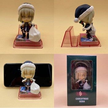 Fate saber anime figure doll phone holder