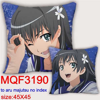 Toaru Kagaku no Railgun anime two-sided pillow