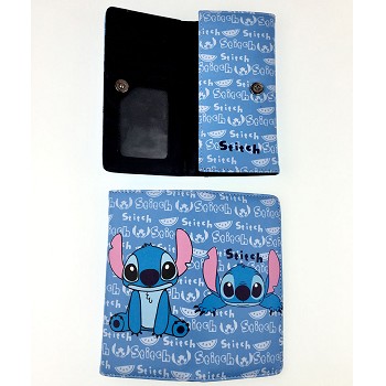 Stitch anime long wallet