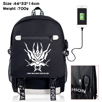 Arknights anime USB charging laptop backpack school bag