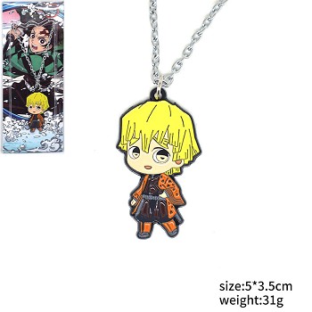 Demon Slayer Agatsuma Zenitsu anime necklace