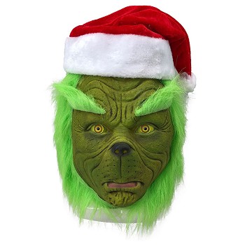 The Grinch cosplay latex mask