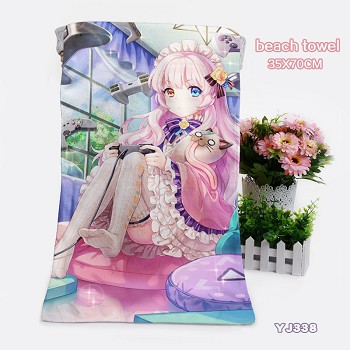 Girl Cafe Gun game beach towel bath towel