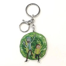 Rick and Morty anime acrylic key chain