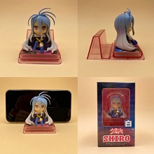 No game no live anime figure doll phone holder