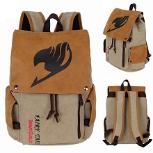 Fairy Tail anime canvas backpack bag