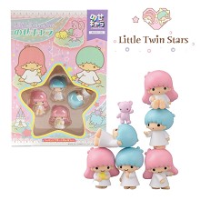 Little twins star anime figures a set