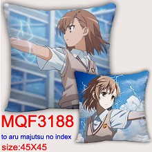 Toaru Kagaku no Railgun anime two-sided pillow