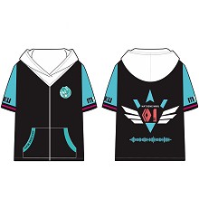 Hatsune Miku anime cotton short sleeve hoodie t-sh...