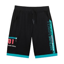 Hatsune Miku anime shorts Middle pants