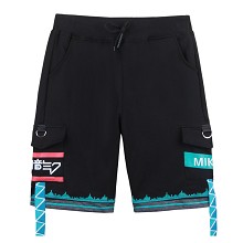 Hatsune Miku anime shorts middle pants