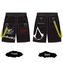 Assassin's Creed game shorts middle pants