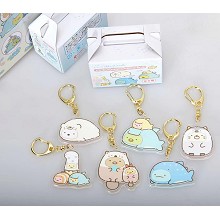 Sumikko Gurashi anime acrylic key chains set(6pcs ...