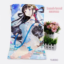 Girl Cafe Gun game beach towel bath towel