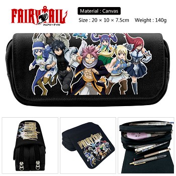 Fairy Tail anime canvas pen bag pencil bag