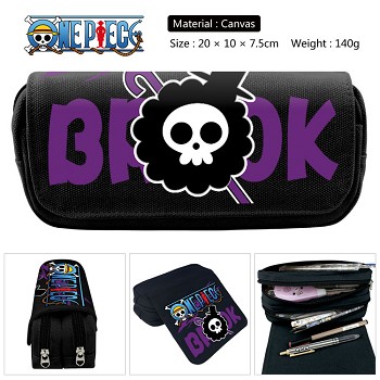 One Piece anime canvas pen bag pencil bag