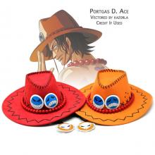 One Piece Ace cosplay hat(red)