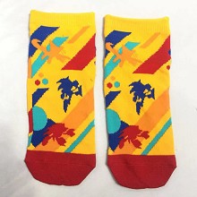 Sonic The Hedgehog short cotton socks a pair