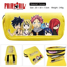 Fairy Tail anime canvas pen bag pencil bag