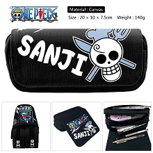 One Piece anime canvas pen bag pencil bag