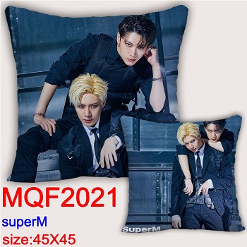 Super M star two-sided pillow