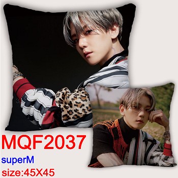 Super M star two-sided pillow