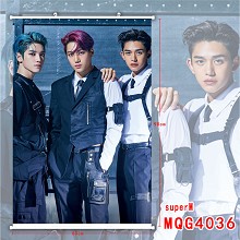 Super M star wall scroll