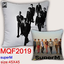 Super M star two-sided pillow