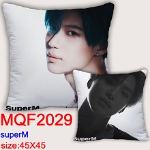 Super M star two-sided pillow