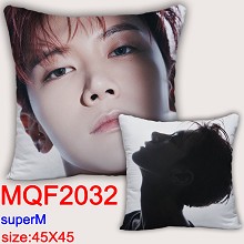 Super M star two-sided pillow